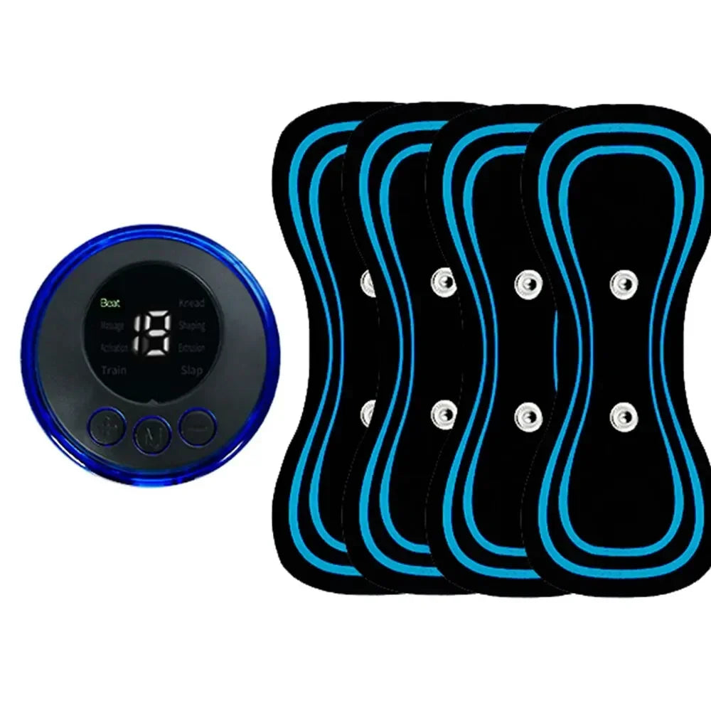 Masajeador Eléctrico EMS para Cuello – Relajación y Terapia con 8 Modos y 19 Niveles de Intensidad