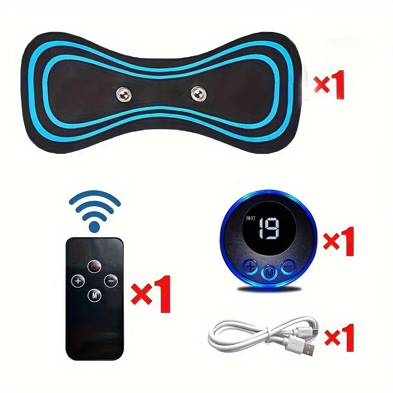 Masajeador Eléctrico EMS para Cuello – Relajación y Terapia con 8 Modos y 19 Niveles de Intensidad